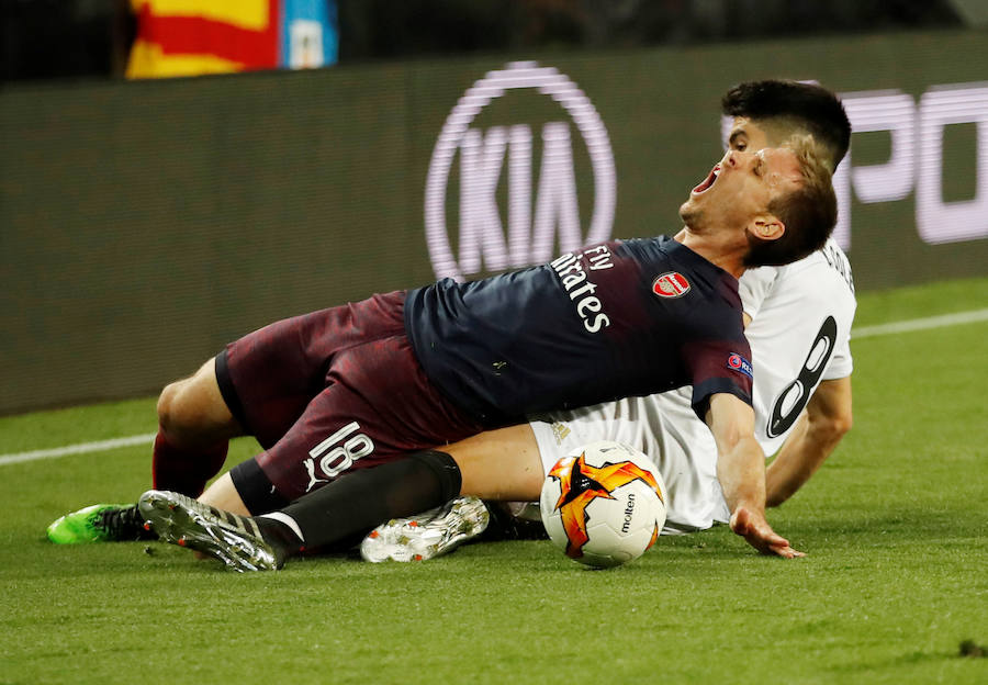 Las mejores fotos del partido de vuelta de semifinales de Europa League disputado en Mestalla