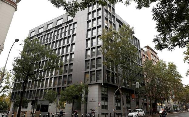 Edificio de la Audiencia Nacional, en la calle Génova de Madrid.