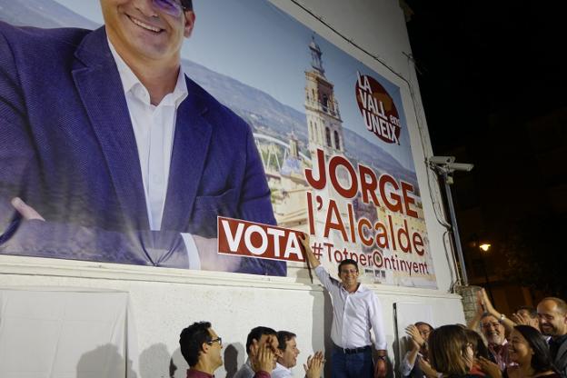 Rodríguez, el jueves por la noche al inicio de la campaña electoral. 