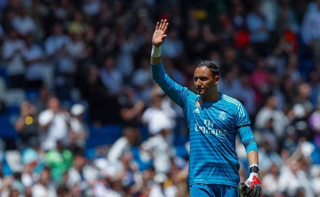 Keylor Navas, autor de la mejor aprada de la jornada. 