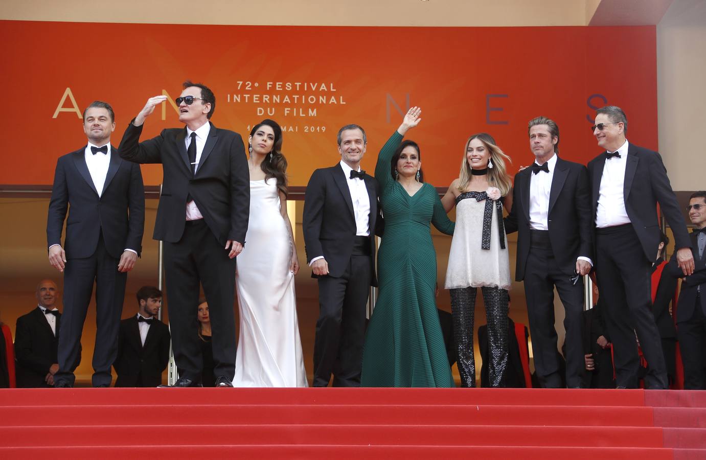 «Érase una vez en... Hollywood», de Quentin Tarantino, era una de las películas más esperadas del Festival de Cannes, y su alfombra roja este martes antes del estreno no decepcionó, con Leonardo DiCaprio y Brad Pitt como dos de los actores más aclamados. Completó el trío Margot Robbie.