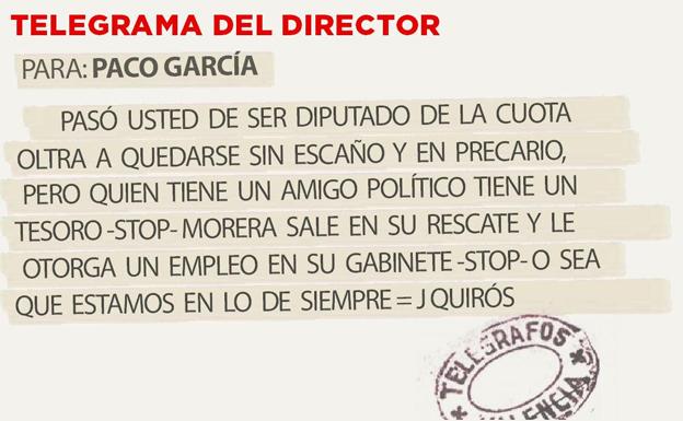 Telegrama para Paco García