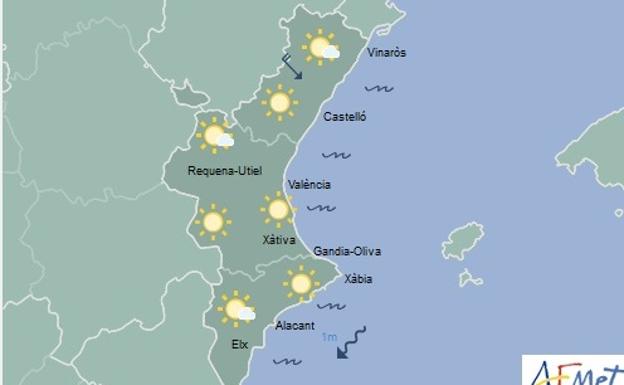 Predicción del tiempo de AEMET para el lunes 27 de mayo.