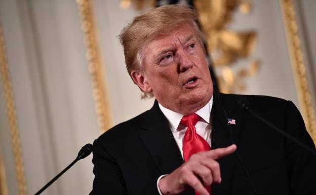 El presidente de EE UU, Donald Trump, durante su comparecencia ante la prensa en Tokio.