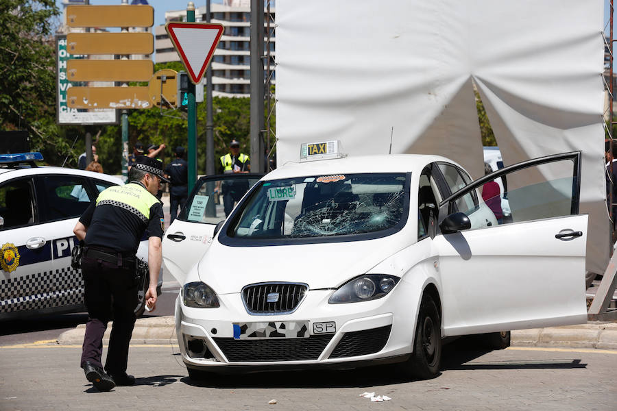 Fotos: Atropello múltiple en la plaza de Zaragoza de Valencia