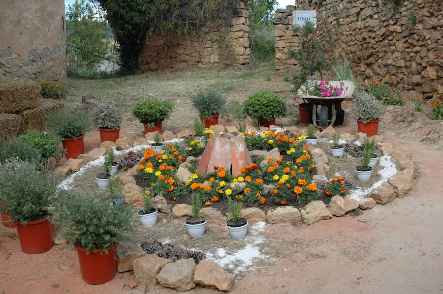 Los aromas y colores de las flores se han adueñado de Aras de los Olmos (Valencia). Durante la primavera, esta localidad situada Los Serranos cubre sus calles, fachadas con cientos de plantas y arte efímero. La exposición de las propuestas presentadas en «Aras en flor» se podrá visitar hasta el 30 de junio Los diseñadores de paisajes han tenido que defender la sostenibilidad, belleza y creatividad de la propuesta. Además de combinar flores y plantas con materiales del entorno utilizados históricamente por los vecinos y vecinas. Esta pequeña localidad del interior de la Comunitat Valenciana aguarda entre montes como un remanso de paz que fue poblado por íberos, romanos y árabes, Incluso, formó parte de la Orden de Montesa en 1318. Y todas estas culturas se han quedado guardadas entre sus callejuelas. 