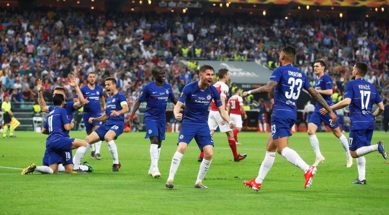 El Chelsea y el Arsenal disputaron el título de la Europa League en Bakú.