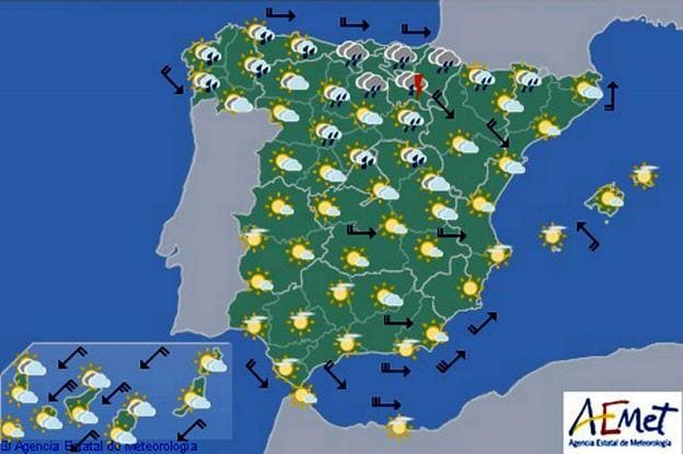 realimentación Célula somatica Saca la aseguranza El tiempo | Aemet: Previsión del tiempo en toda España para el miércoles 5  de junio: descenso de temperaturas «localmente extraordinario» | Las  Provincias