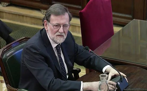 Mariano Rajoy testifica en el juicio del 'procés'