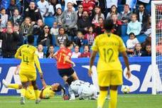 Lucía García, marcando el 3-1