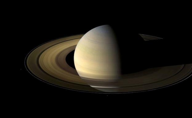 Una imagen de Saturno tomada por la Cassini. 