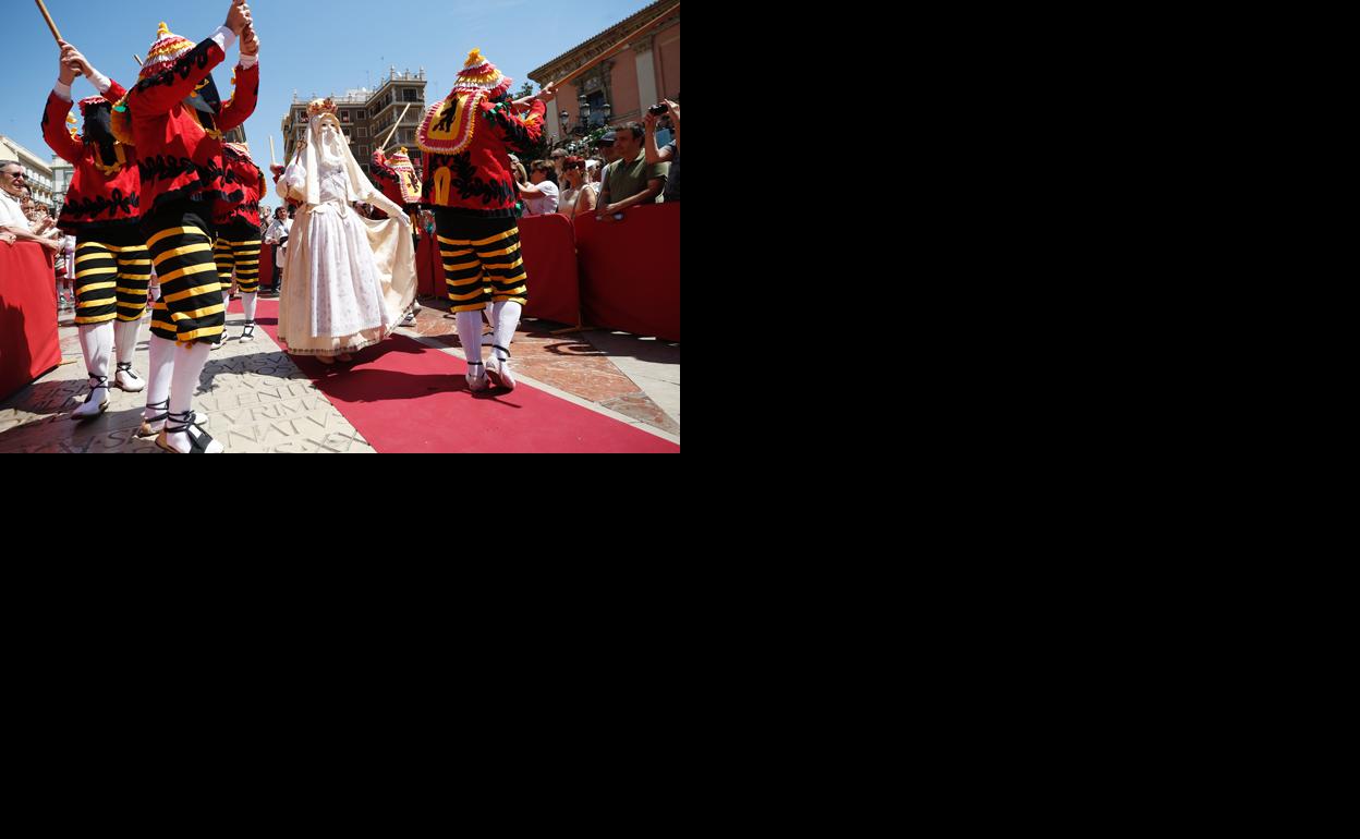 Celebración del Corpus Christi, este domingo en Valencia.