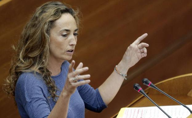 Carolina Punset, en Les Corts, en 2015