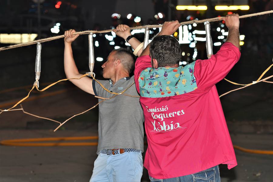 La Cremà de las hogueras, infantil y central, puso el cierre a las fiestas de Fogueres de Sant Joan de Xàbia 2019