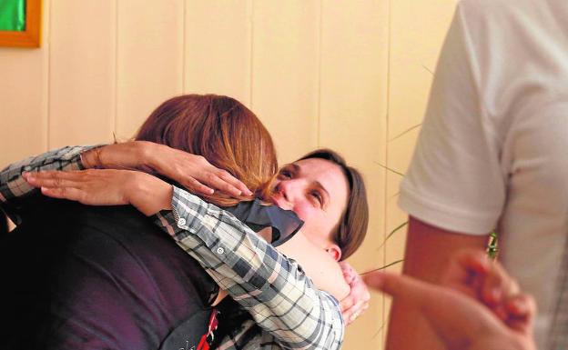 Trabajadores del centro la Resurrección, gestionado por las Hermanas Terciarias Capuchinas. 