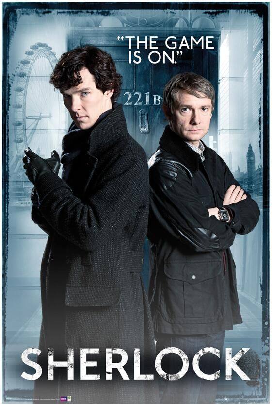 Sherlock (2010). El carismático detective, Sherlock Holmes, y su ayudante, el doctor Watson; son llevados a la ciudad de Londres de la actualidad.  Nota IMDb: 9,1 .
