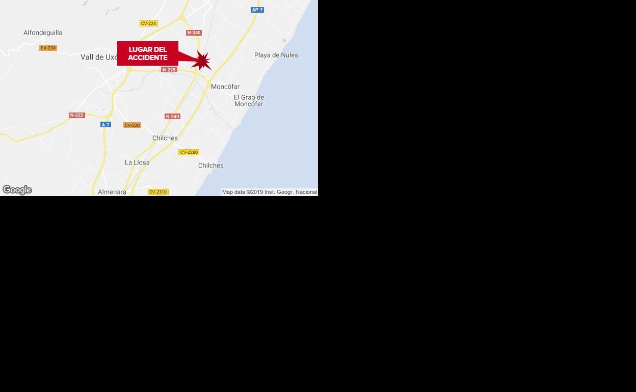 10 vehículos colisionan en menos de dos horas y en el mismo punto de la N-225