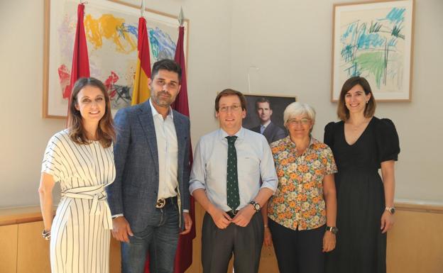 Andrea Levy, David Aganzo, José Luis Martínez-Almeida, María José López y Sofía Miranda