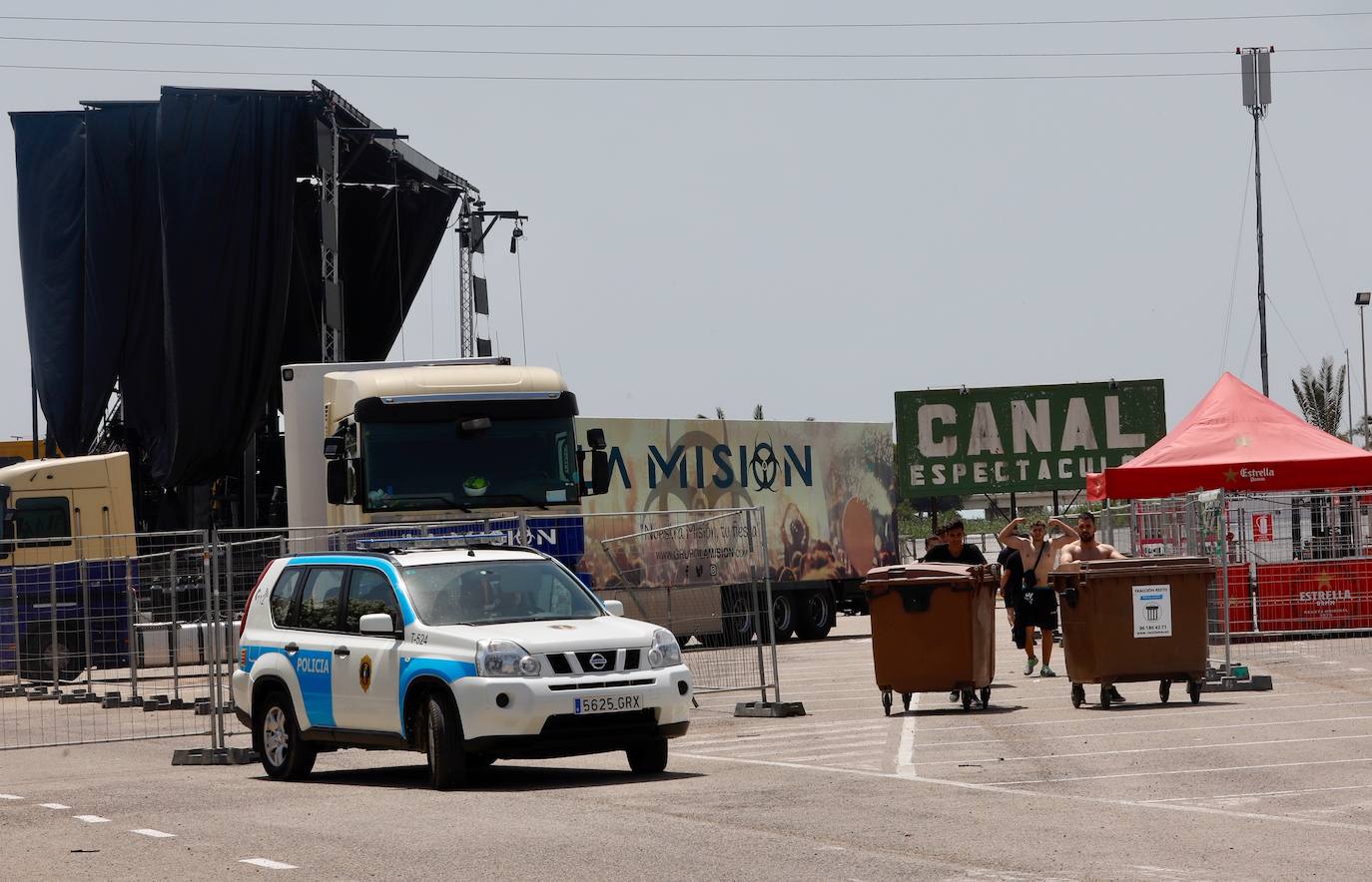 Fotos: Preparativos del festival Marenostrum 2019