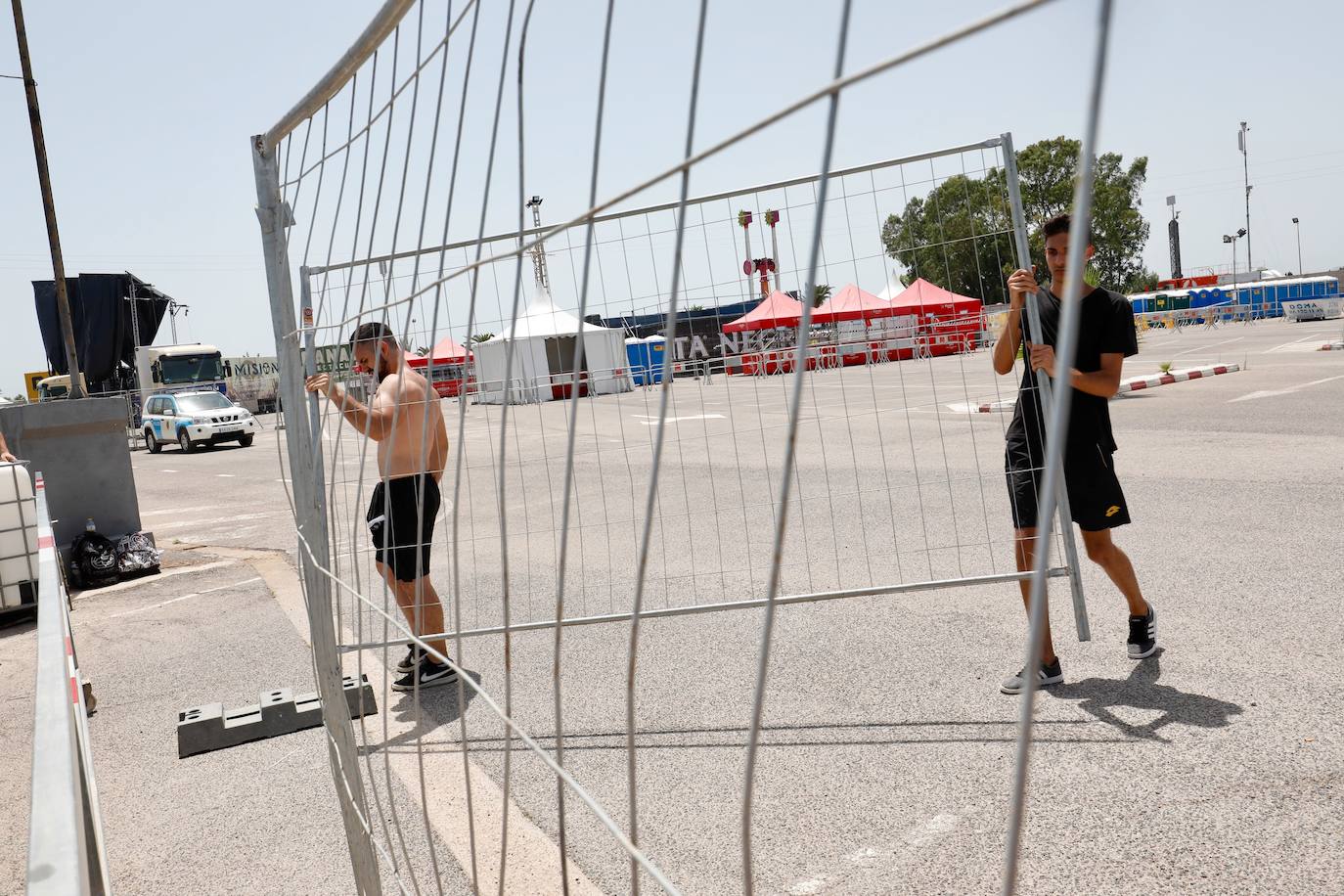 Fotos: Preparativos del festival Marenostrum 2019