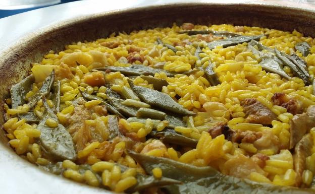 Paella valenciana en 'Albufera al Plat'.