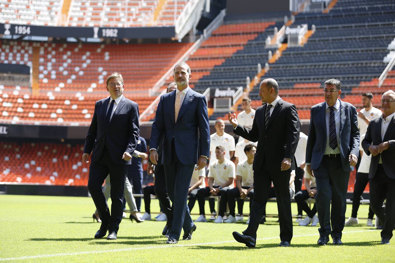 El rey Felipe VI y el Valencia CF han celebrado heste lunes un acto en Mestalla con motivo del Centenario del club. 