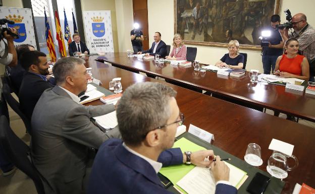 Reunión del pleno del Consell, la pasada semana en Burriana 