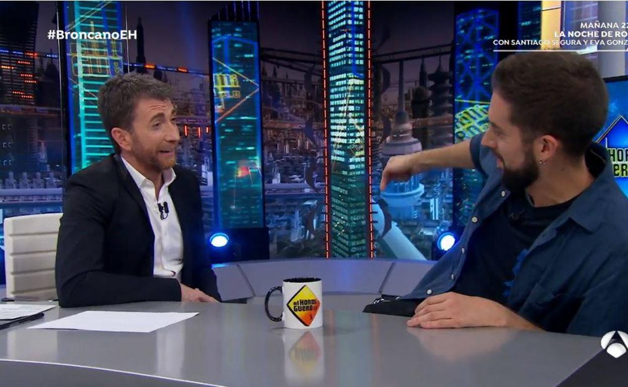Motos y Broncano, en 'El Hormiguero'.