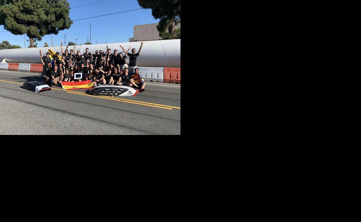 Equipo de Hyperloop de la Universitat Politècnica de Valencia.