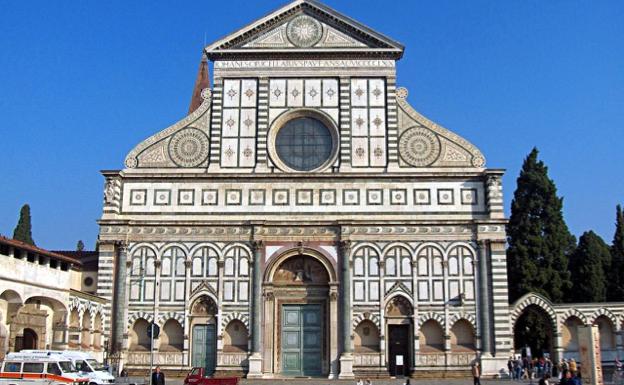 Imagen principal - Santa María Novella de Florencia, Basílica de San Andrés de Mantua y San Andrés del Valle de Roma.