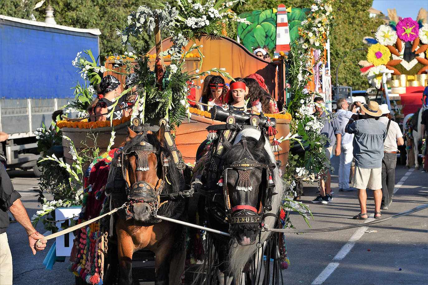 La ciudad despide la Feria de Julio con el más antiguo de sus festejos florales