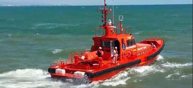 Barco del Salvamento Marítimo, en Valencia.