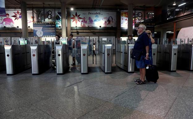 Estación de Atocha el día de huelga.