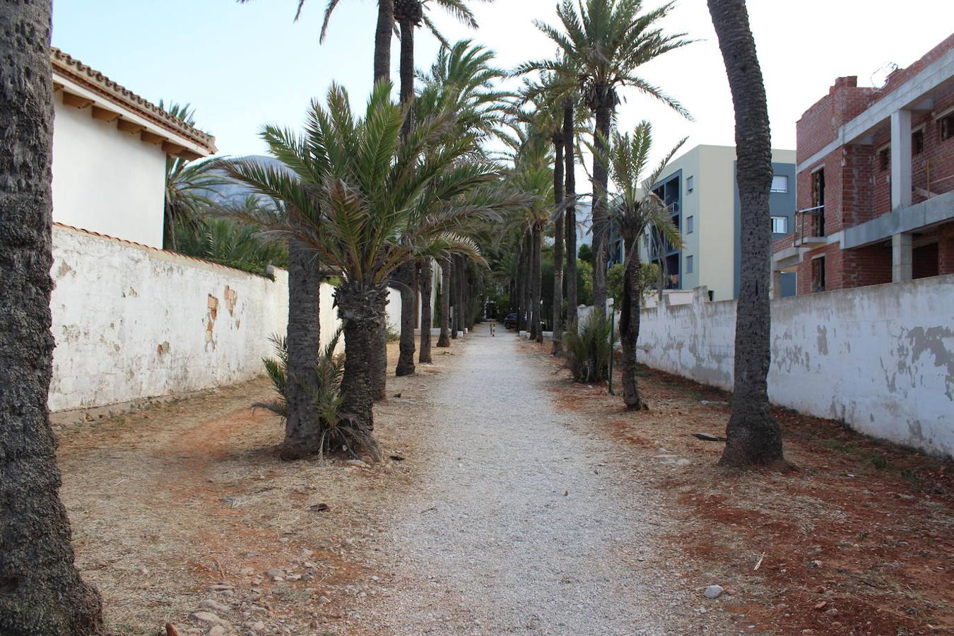Entrada al camping desde la playa Trampolí.