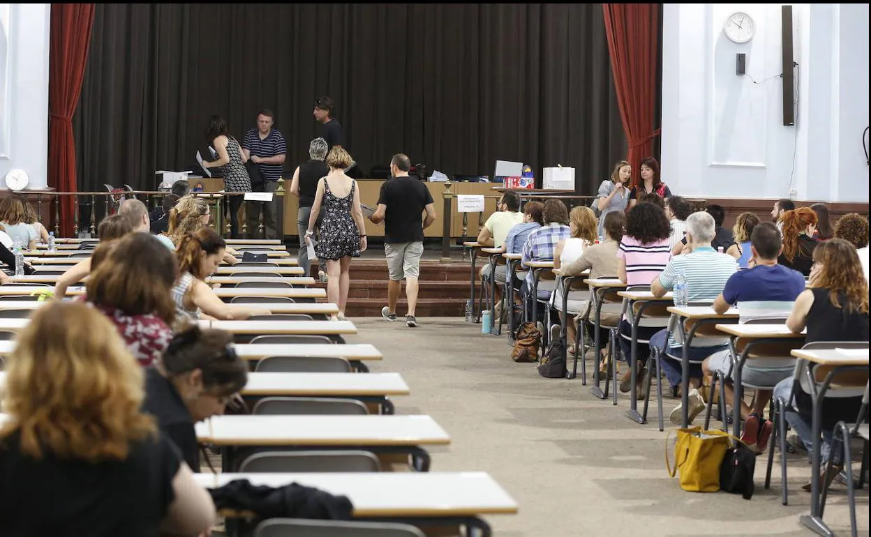 Unas pruebas de oposiciones realizadas en Valencia.