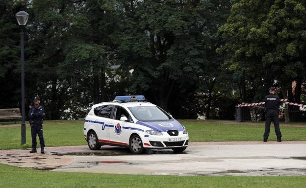 Zona del parque de Etxebarria donde se produjo la agresión.