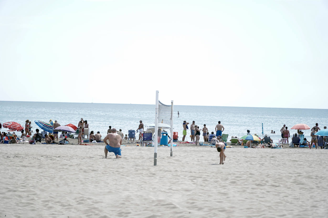 La Malvarrosa, la playa más emblemática y visitada de Valencia. 