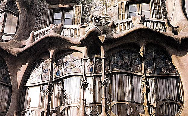 La Casa Batlló, de Antoni Gaudí, en Barcelona.