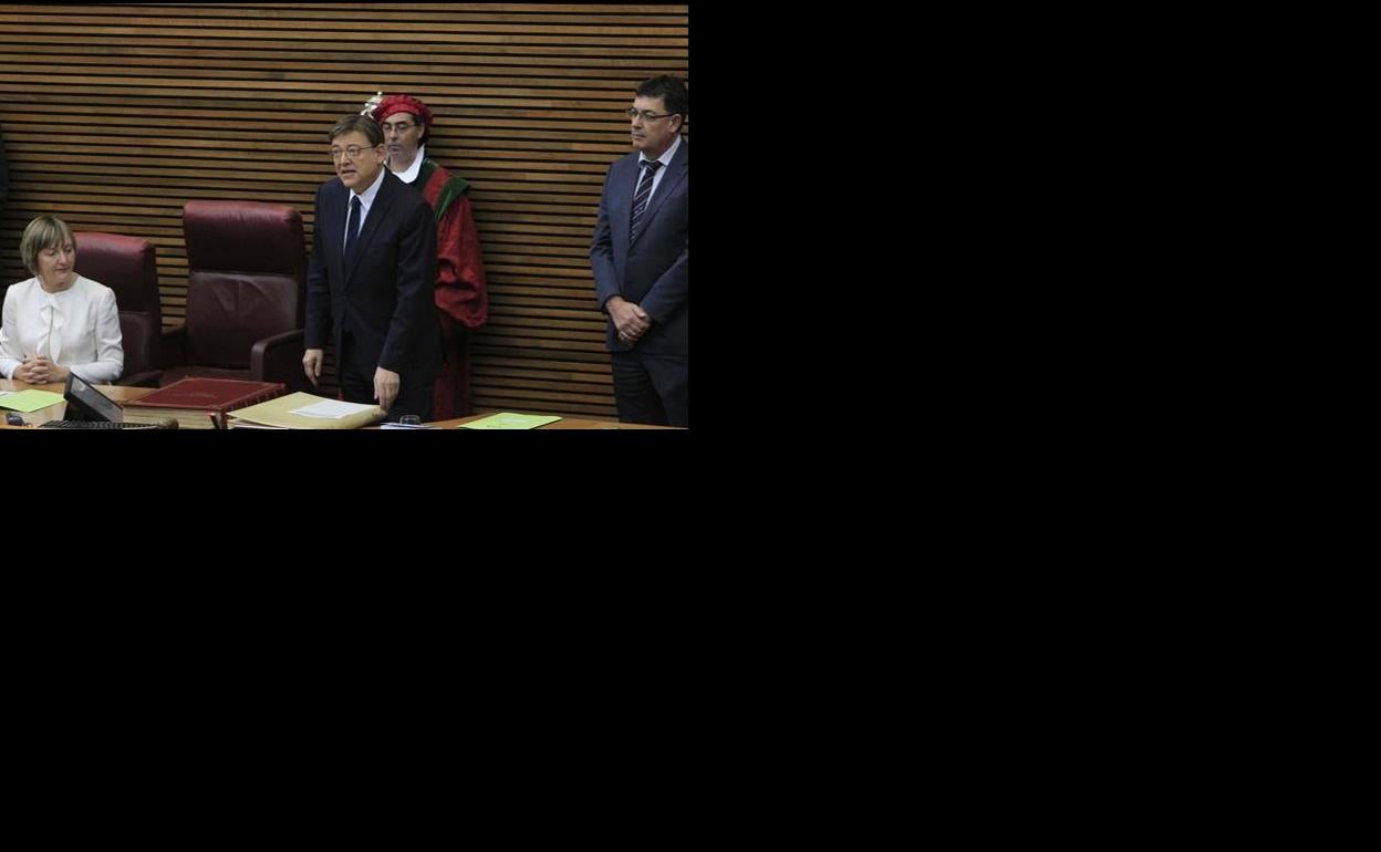 Ximo Puig, en su toma de posesión. 