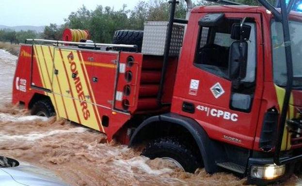 Rescate llevado a cabo por los bomberos en Benicarló