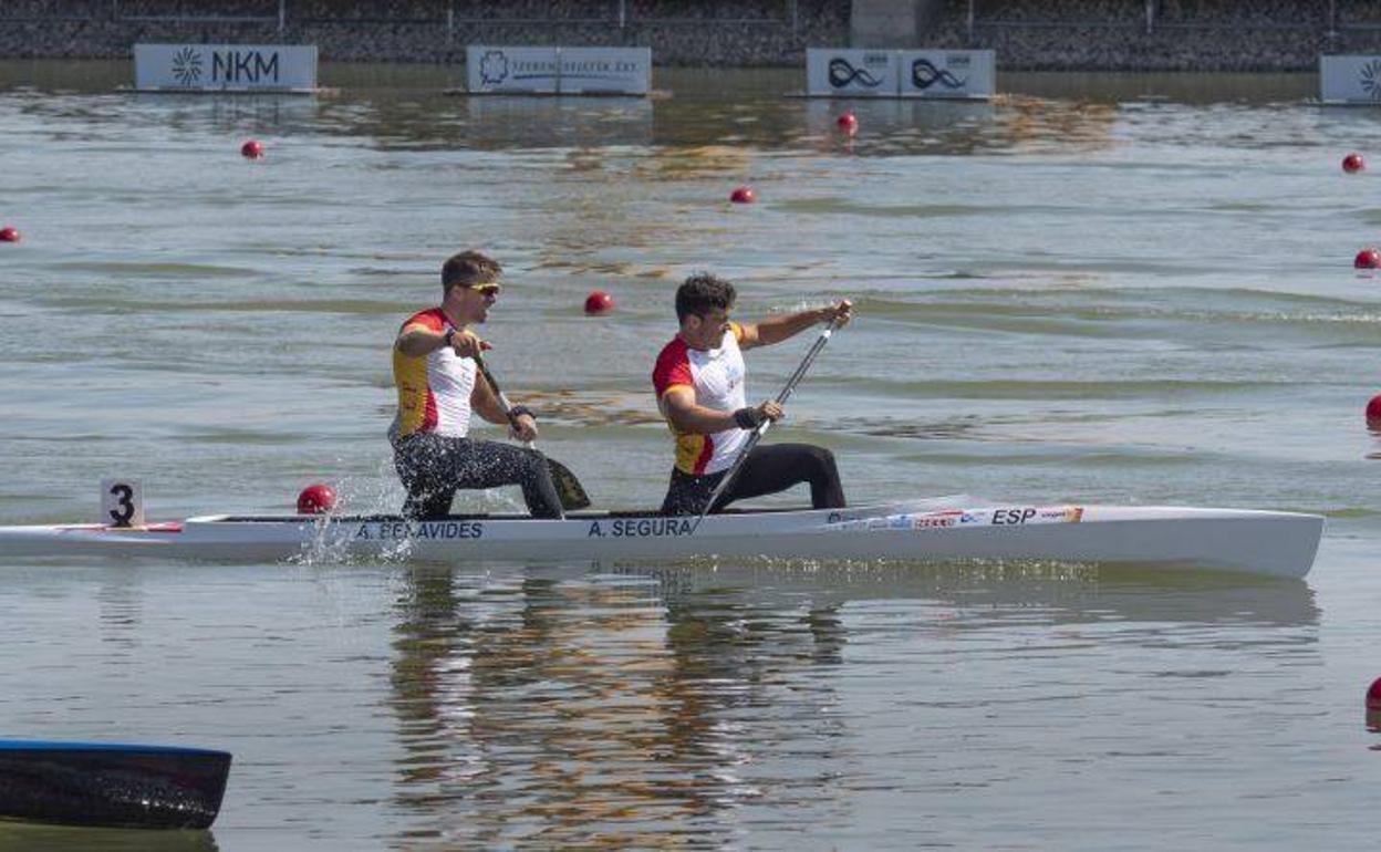 Toni Segura y Sete Benavides, en acción en el C2 500.