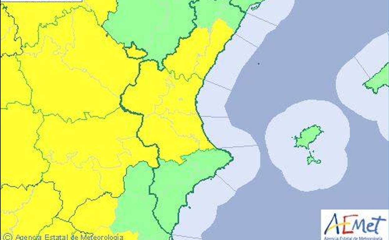 Valencia y Castellón, en alerta desde hoy por la llegada de la gota fría