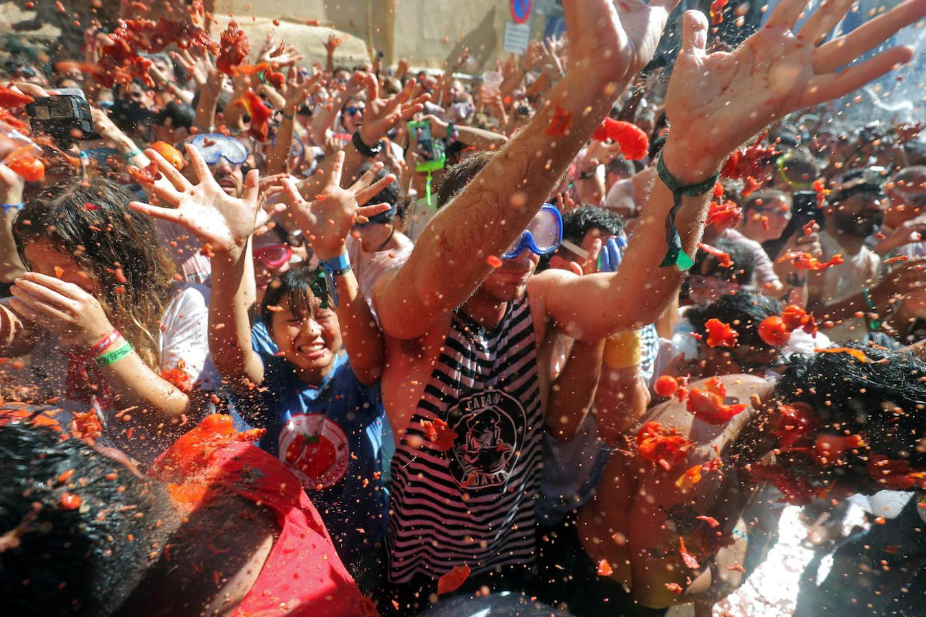 Fotos: La Tomatina de Buñol 2019, en imágenes