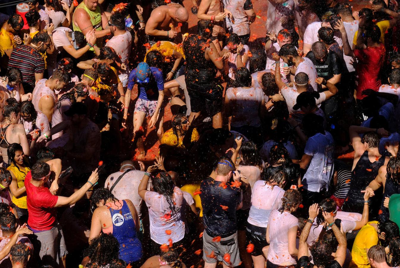 Fotos: La Tomatina de Buñol 2019, en imágenes