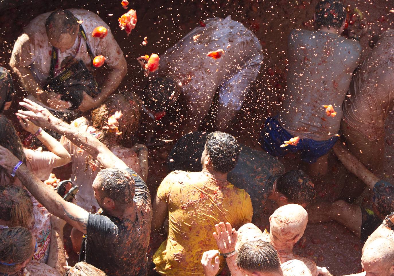 Fotos: La Tomatina de Buñol 2019, en imágenes