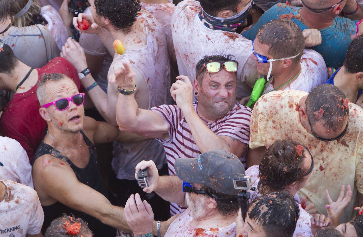 Fotos: La Tomatina de Buñol 2019, en imágenes