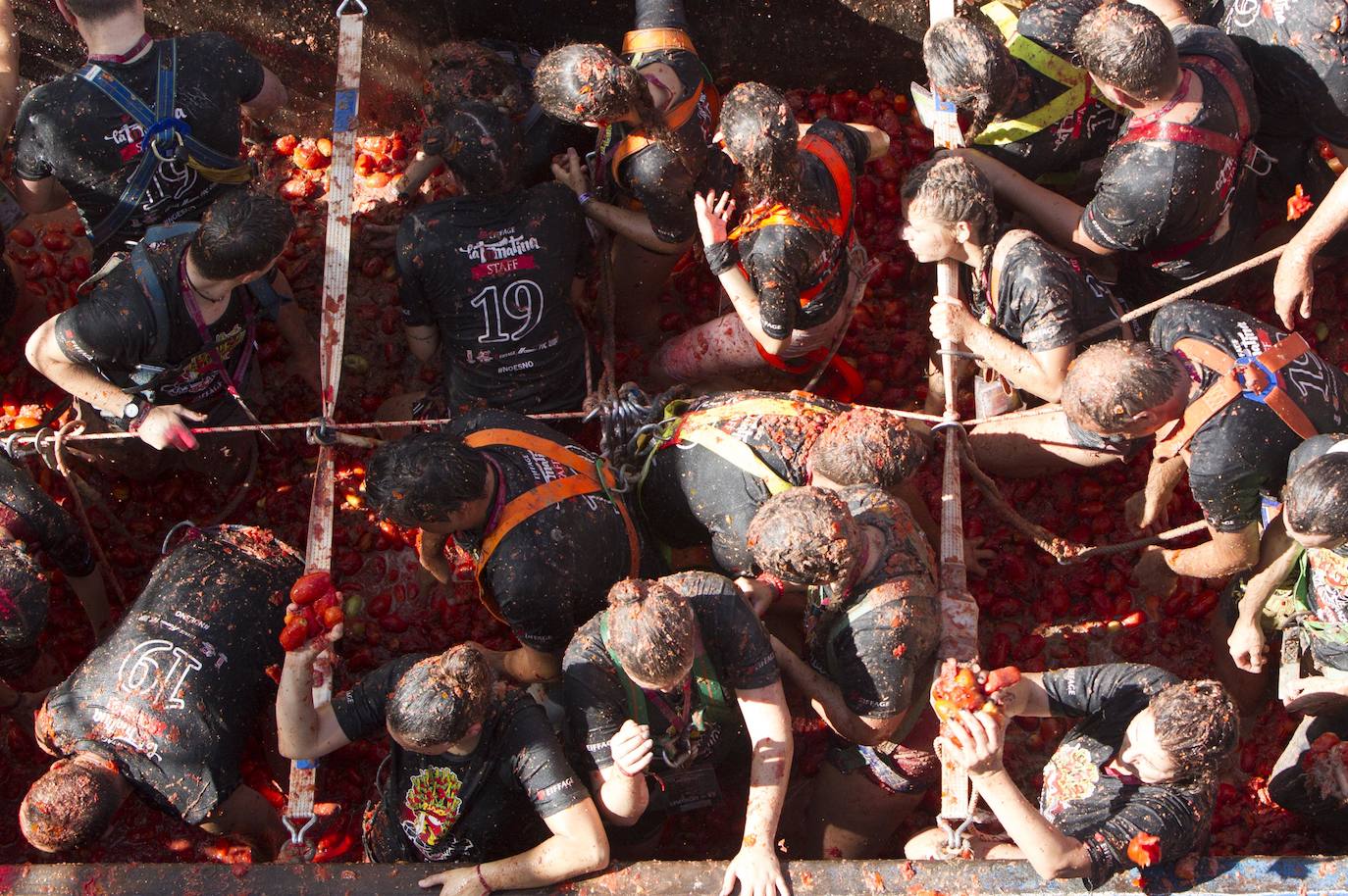 Fotos: La Tomatina de Buñol 2019, en imágenes