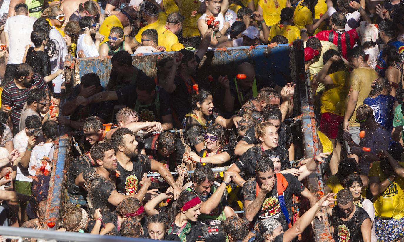 Fotos: La Tomatina de Buñol 2019, en imágenes