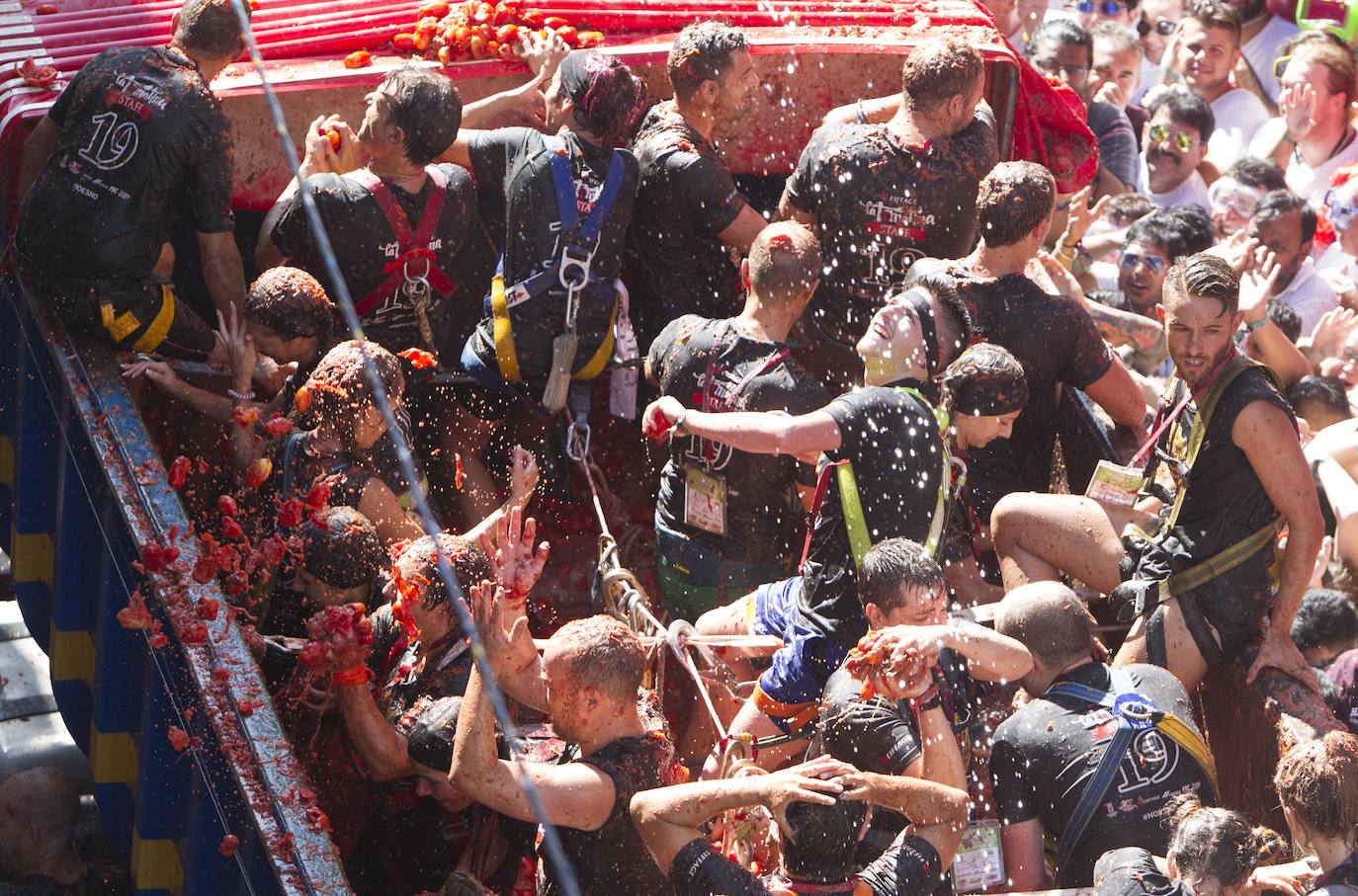 Fotos: La Tomatina de Buñol 2019, en imágenes