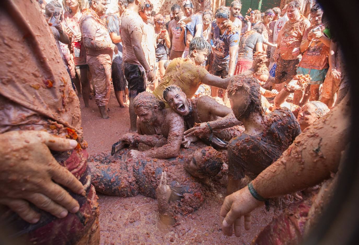 Fotos: La Tomatina de Buñol 2019, en imágenes